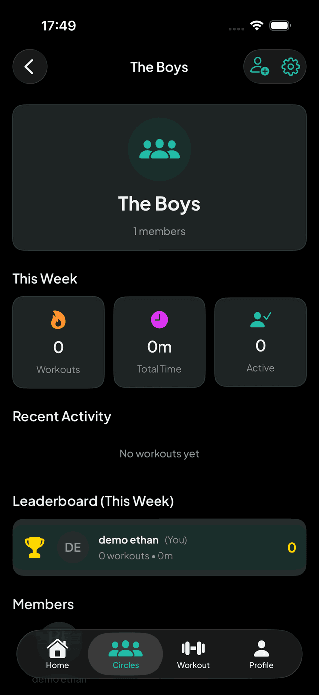 Pullup app screenshot